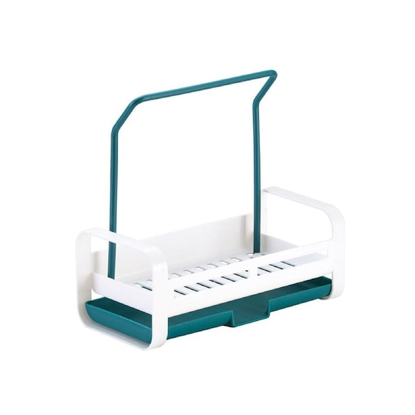 Self Draining Strong Bearing Capacity Drainer Rack Water Storage Tank Wall Mounted Multifunctional Sink Sponge Holder Kitchen Accessories-D