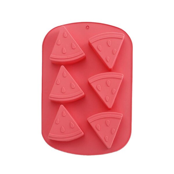 Silicone Ice Cube Tray -Durable Food-Grade Mold for Whiskey Cocktails Ice Molds Ice Cube Maker for Freezer - Watermelon
