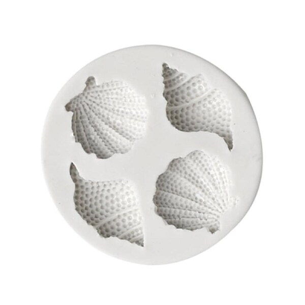 JOYBUY Silicone Mold Easy Demoulding Not Sticky Heat Resistant Multi-faceted Shell Conch Epoxy Mold for Bakery