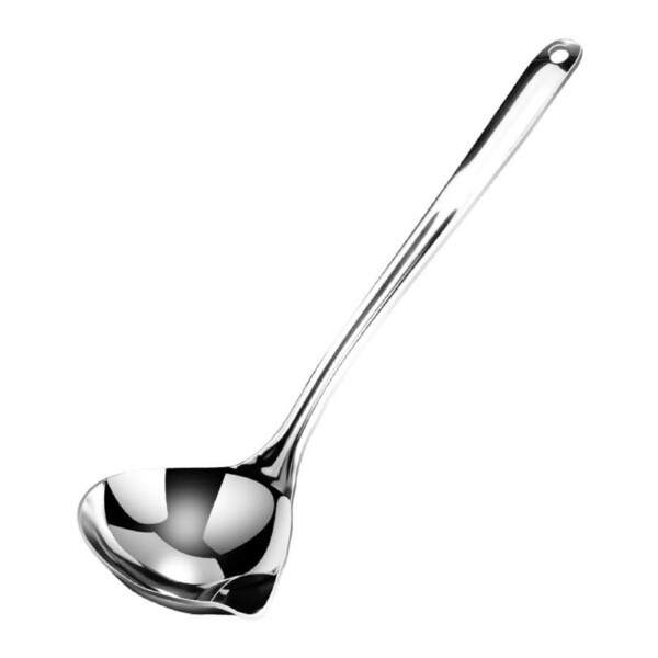 Soup Ladle Long Handle Scalding Resistant Stainless Steel Oil Filter Skimmer Spoon Cookware Supplies