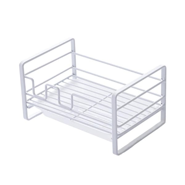 Slide Pull out Cabinet Organizer Home Kitchen Drain Tray Storage Rack Shelf