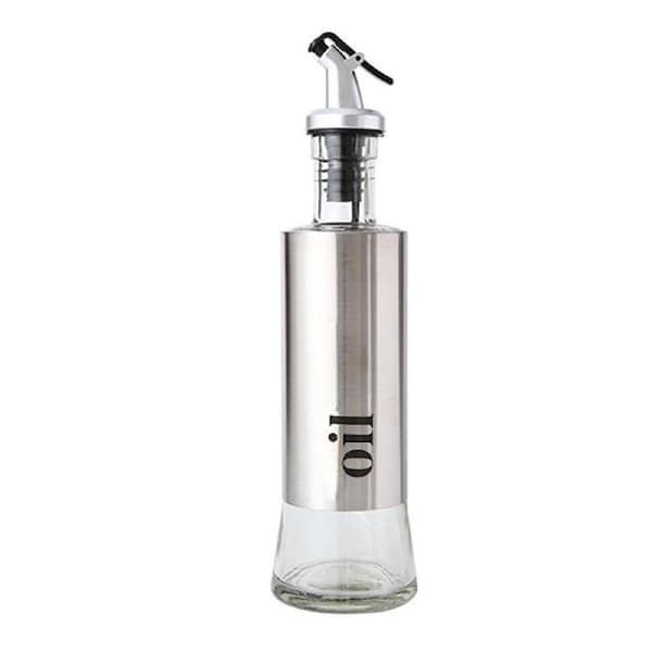 Stainless Steel Kitchen Salt Olive Oil Vinegar Sauce Seasoning Storage Bottle-1