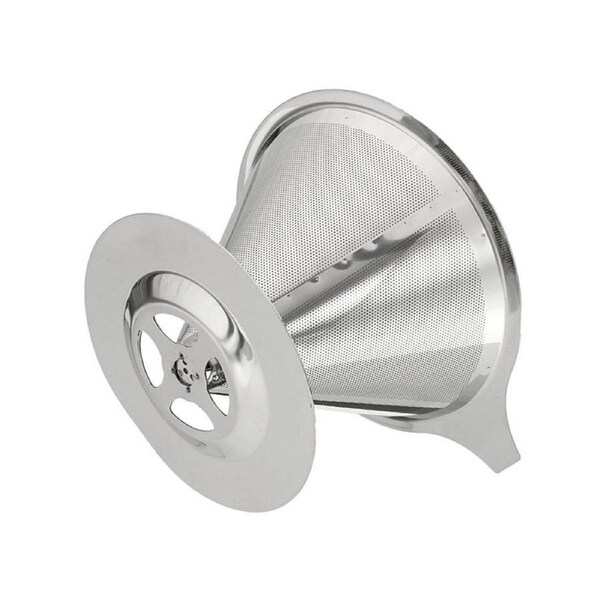Stainless Steel Double Layer Pouring Coffee Filter Soy Milk Mesh Funnel Tool