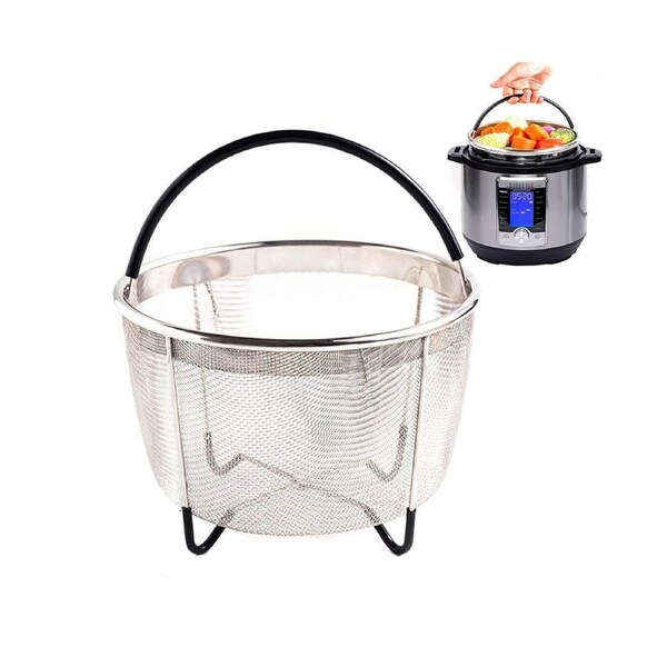 Stainless Steel Steamer Cage Basket with Handle for Electric Pressure Cooker