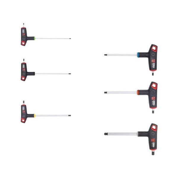 Wurth 6pcs Set of 2C T-Handle Hex Keys