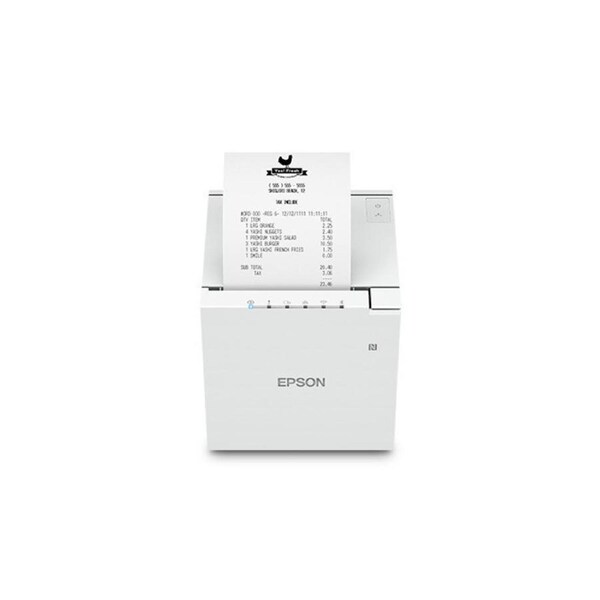 Epson TM-m30III POS Thermal Receipt Printer (White) with Built-in USB Ethernet Bluetooth iOS Android Windows