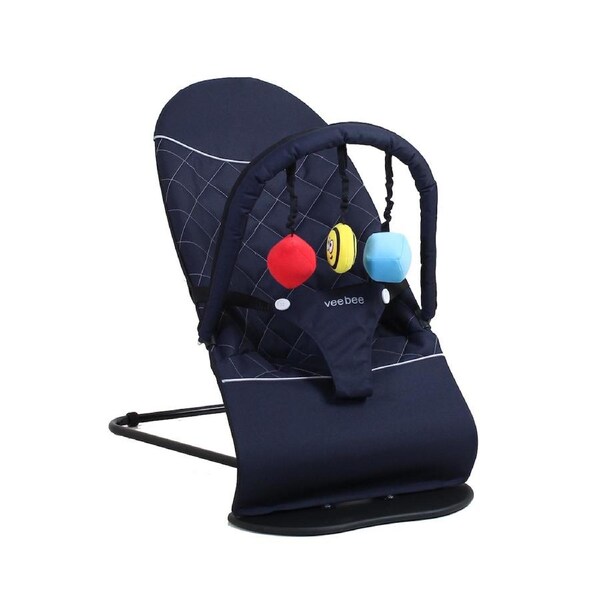 VeeBee Baby Minder Rocking Bouncer with Toy Bar Navy