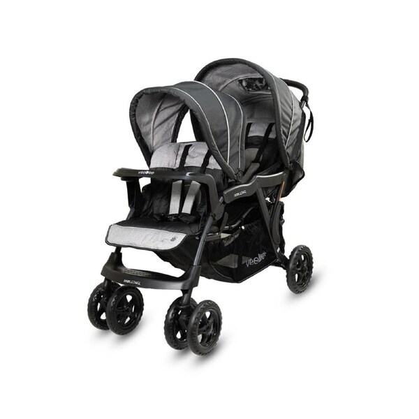 VeeBee Doubletake Tandem Stroller Salt n Pepper