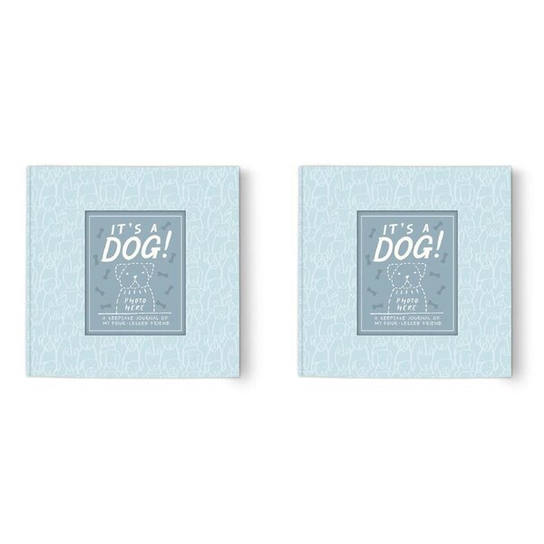 2x Studio Oh Guided Journal Diary w/ 5-Pockets Writing Stationery Its a Dog!