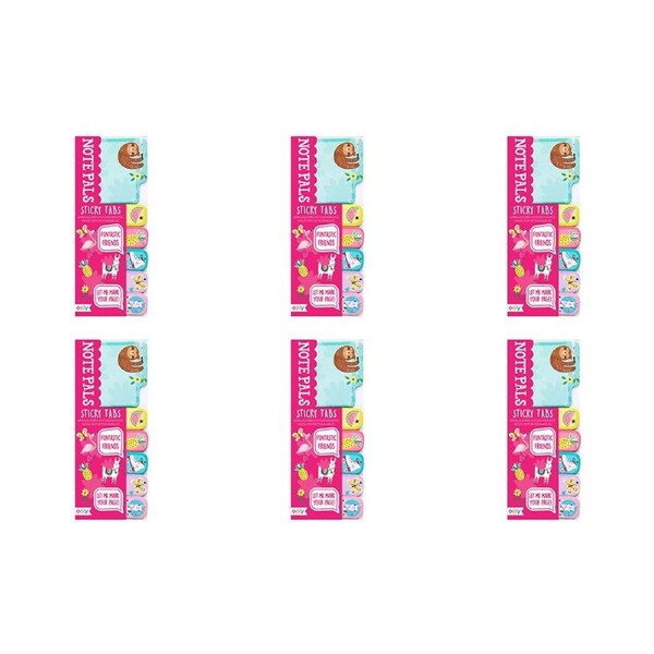 6x Ooly 120-Tabs Sticky Note Pals Kids School Stationery 6y+ Funtastic Friends