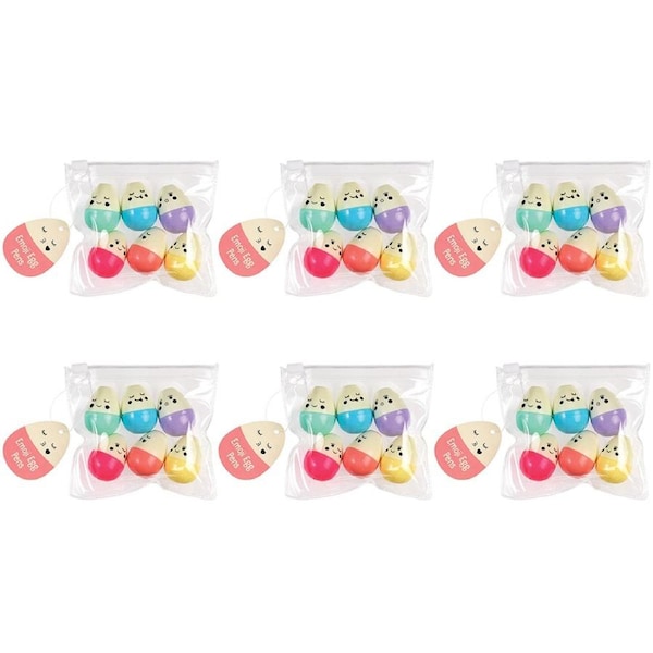 6x 6pc Rex London Egg Highlighter Marker Pen Art Drawing Stationery Set 3y+