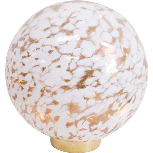 LVD LED Glass Ball XL Home/Living Room Ornament Display Decor 26x26cm White