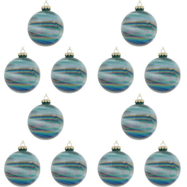 12PK LVD Glass Bauble Venus Home/Office/Table Xmas Ornament Hanging Decor 12cm