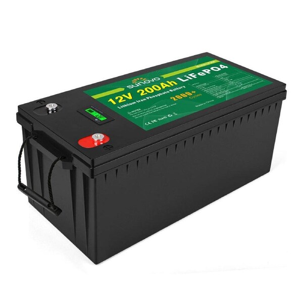 Samland 12V 200AH Deep Circle Lifepo4 Battery Rechargeable Lithium