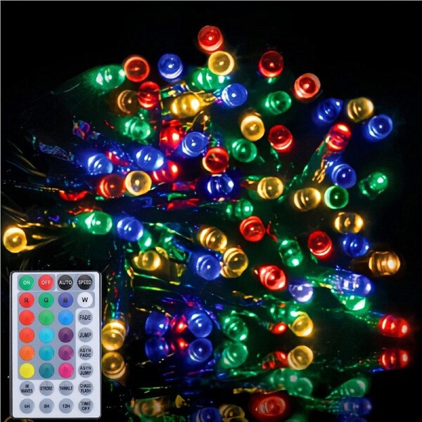 Samland 50m 500 Led Dynamic Colour Changing Fairy Light With Remote Control