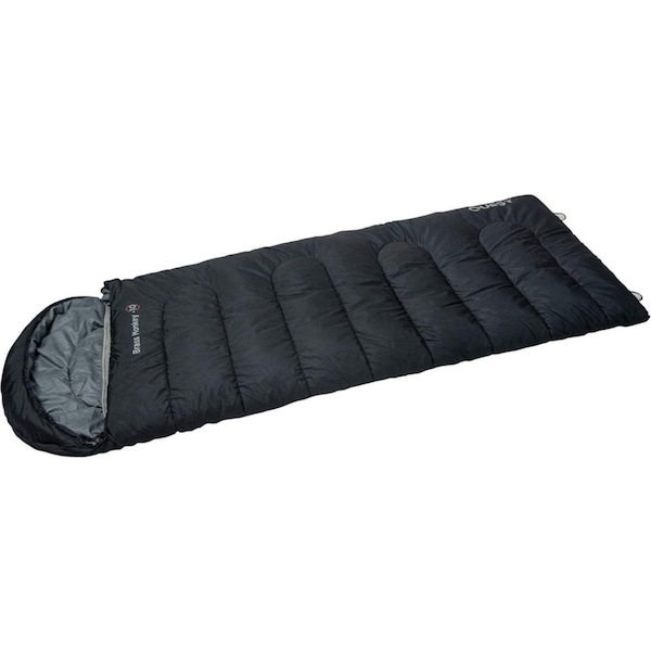 Quest Outdoors Polyester Brass Monkey -6 Deg Camping Sleeping Bag Black