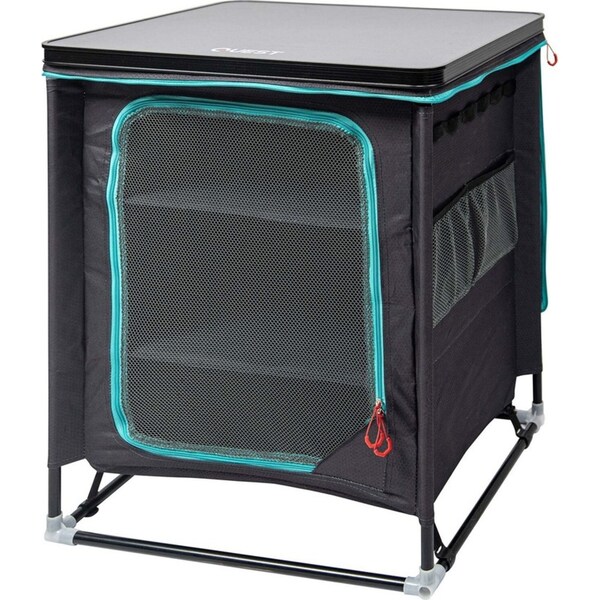 Quest Outdoors 70x48cm Pop Top 3 Shelf Camping Cupboard Storage Furniture