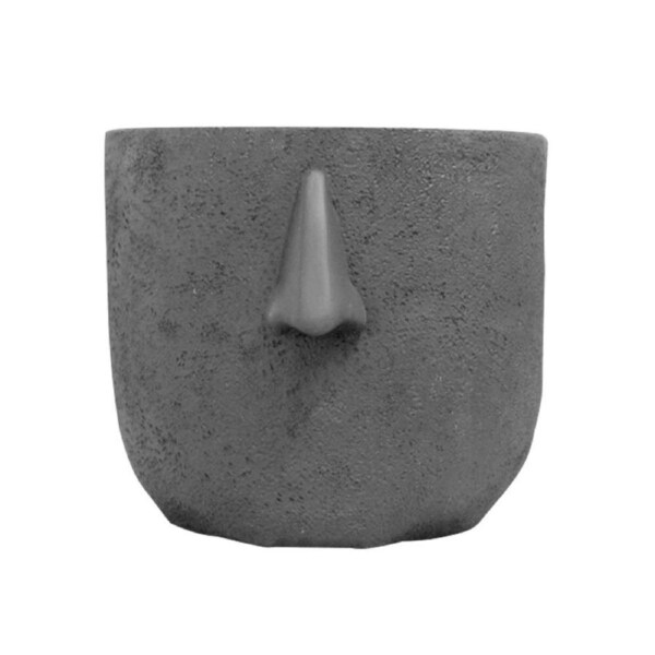 White Moose Resin Face Planter Nose Vase Pot Plant Holder Home Tabletop Decor