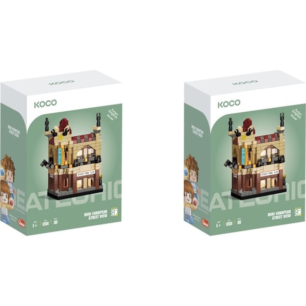 2x 300pc Koco Luxury Cinema Childrens Building Bricks/Blocks Assemble Toy 6y+
