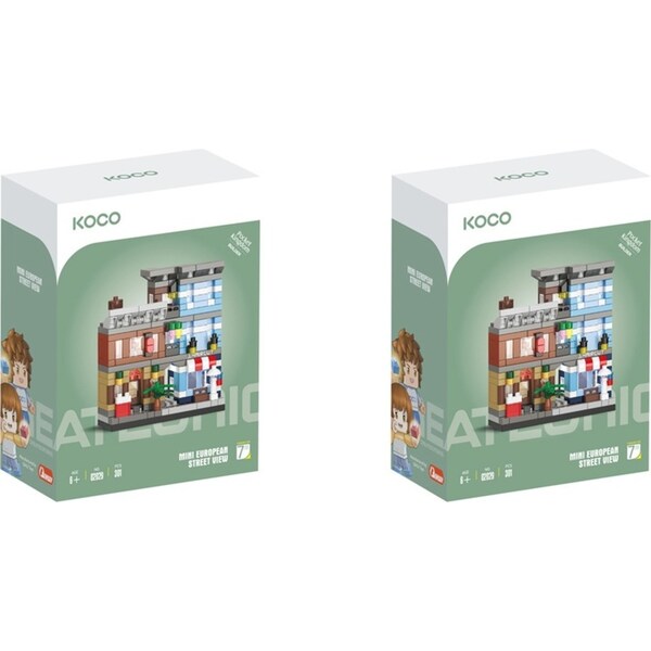 2x 301pc Koco Detective Agency Childrens Building Bricks/Blocks Assemble Toy 6+