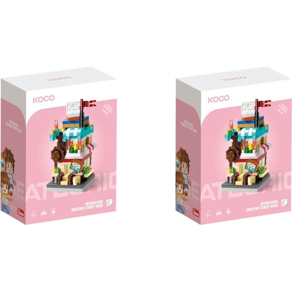2x 280pc Koco Comic Book Store Childrens Building Bricks/Blocks Assemble Toy 6+