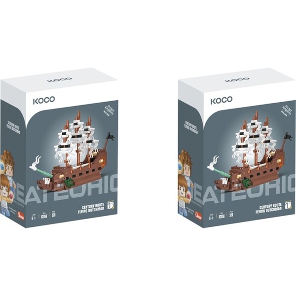2x 320pc Koco The Flying Dutchman Childrens Building Bricks/Blocks Play Toy 6y+