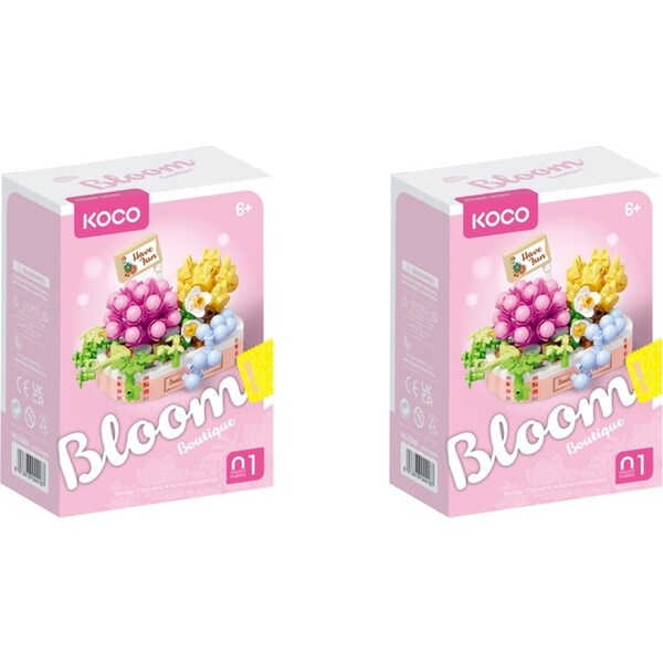 2x 249pc Koco Succulent Combination Potted Plants Kids/Children Building Toy 6y+