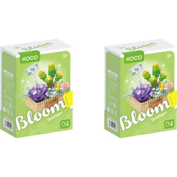 2x 232pc Koco Succulent Combination Potted Plants Kids/Children Building Toy 6y+