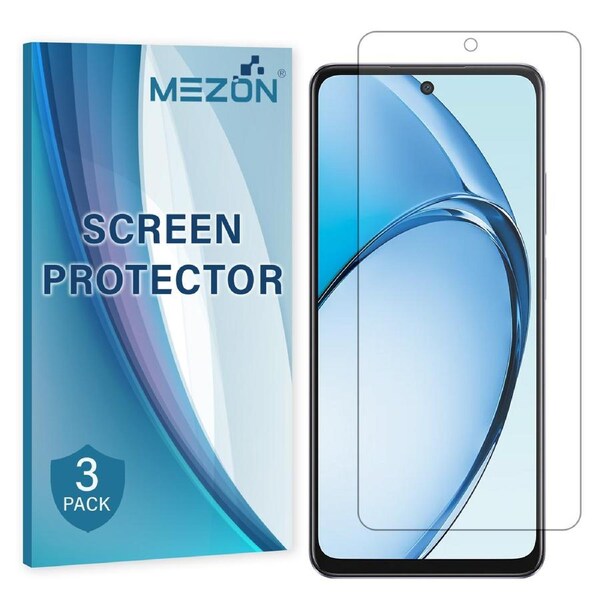 [3 Pack] OPPO A60 Anti-Glare Matte Screen Protector Film by MEZON – Case Friendly, Shock Absorption (OPPO A60, Matte)