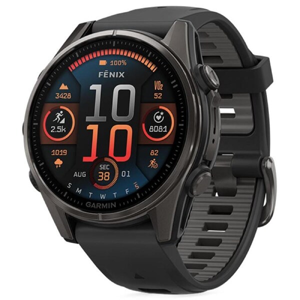 Garmin Fenix 8 Sapphire Watch - Carbon Grey 43mm