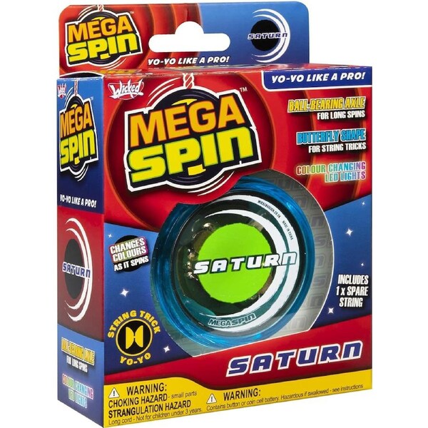 Wicked Mega Spin Saturn Yo-yo ((Designs may vary))