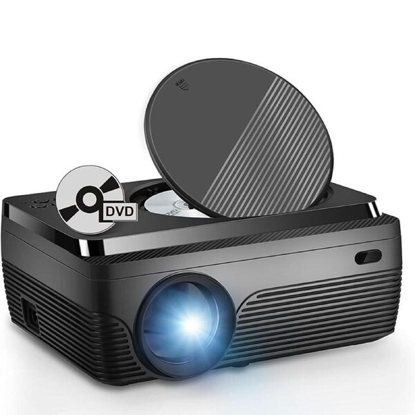 Catzon DVD Projector Built in DVD Player Compatible with HDMI/USB/AV/TF/VGA