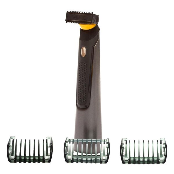 MicroTouch Solo Titanium Rechargeable Razor that Trims, Edges, Shaves & Grooms