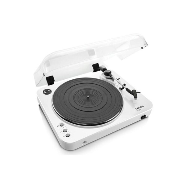 Lenco L-85WH Semi-automatic Turntable with USB Direct Encoding