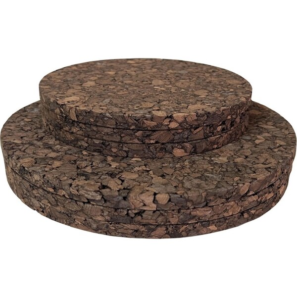 Propert Natural Cork Trivets for Protecting Surfaces - Pack of 6