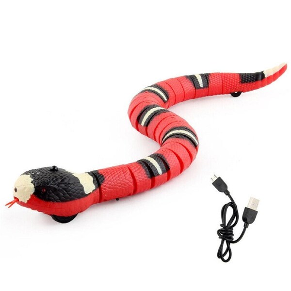 Pet Cat Toy Smart Sensing Snake Toys Cats USB Charging Electron Interactive Toy