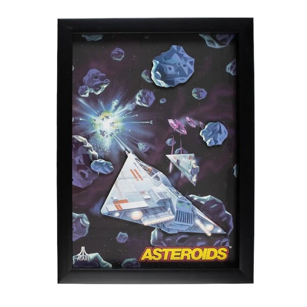 Thumbs Up! Official Atari 3D Wall Art Asteroids