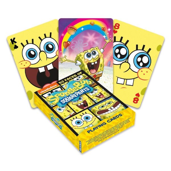 Aquarius Spongebob Squarepants Faces Playing Cards