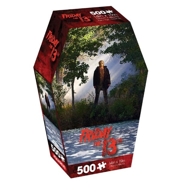 Aquarius Friday the 13th 500 Piece Jigsaw Puzzle in Coffin Box