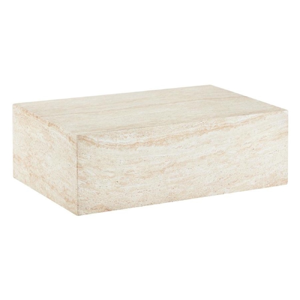 Cooper & Co. Isla 90cm Travertine Look Coffee Table