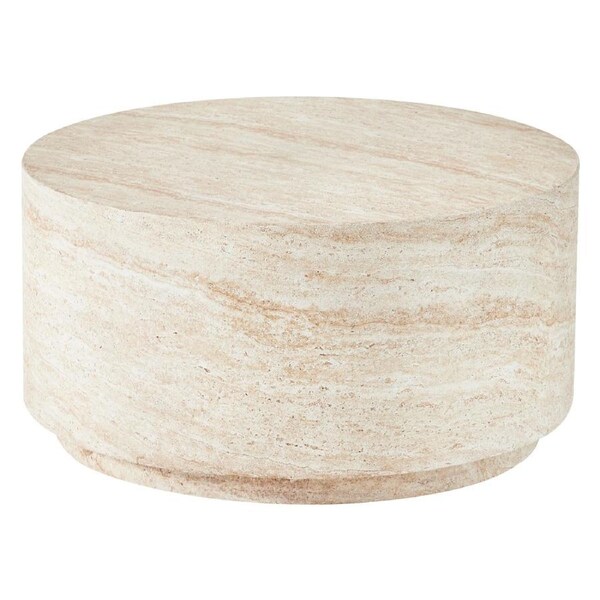 Cooper & Co. Elena 70cm Travertine Look Coffee Table