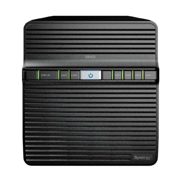 Synology DiskStation DS423 4-Bay 3.5" Diskless 2xGbE NAS, Realtek RTD1619B 4-core (4-thread) 1.7 GHz, 2GB RAM, 3 x USB3.2 - 2 Yr Wty DS423
