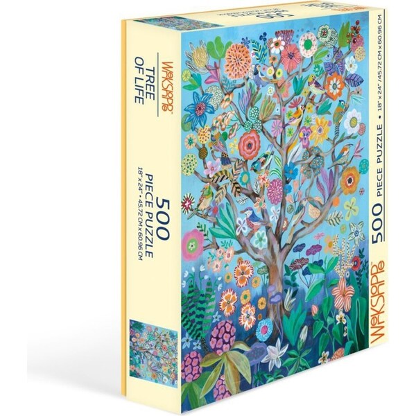 500pc WerkShoppe 45.7x61cm Tree of Life Kids Jigsaw Puzzle w/ Inserts 13y+