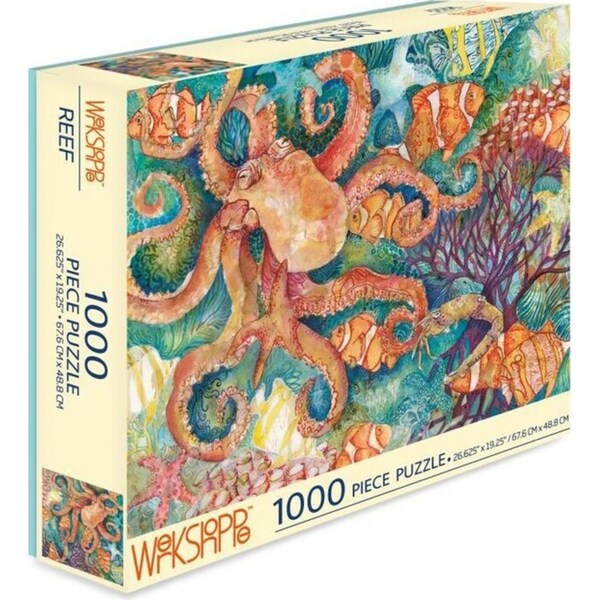 1000pc WerkShoppe 49x67.6cm Reef Educational Jigsaw Puzzle w/Inserts 13y+