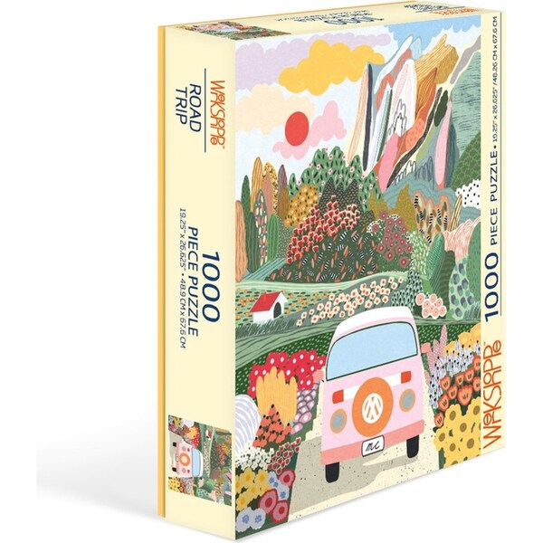 1000pc WerkShoppe 49x67.6cm Road Trip Children Jigsaw Puzzle w/ Inserts 13y+