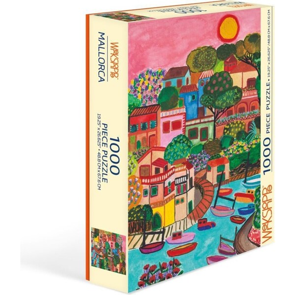 1000pc WerkShoppe 49x67.6cm Mallorca Children Jigsaw Puzzle w/ Inserts 13y+