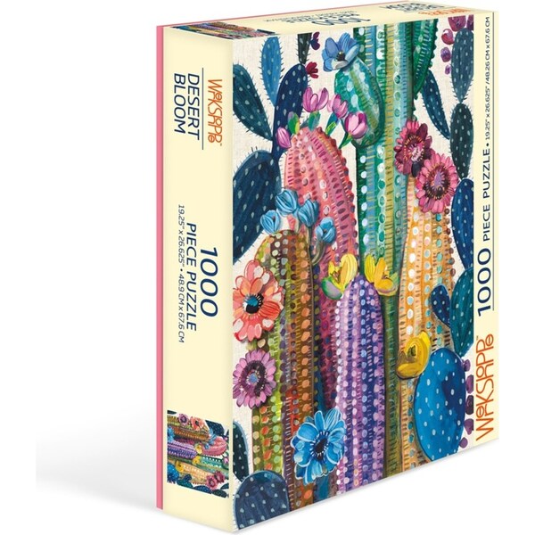 1000pc WerkShoppe 49x67.6cm Desert Bloom Kids Jigsaw Puzzle w/ Inserts 13y+