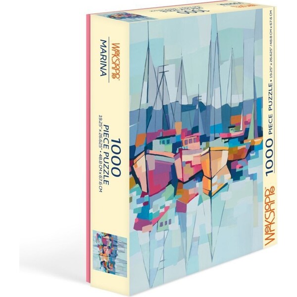 1000pc WerkShoppe 49x67.6cm Marina Children Jigsaw Puzzle w/ Inserts 13y+