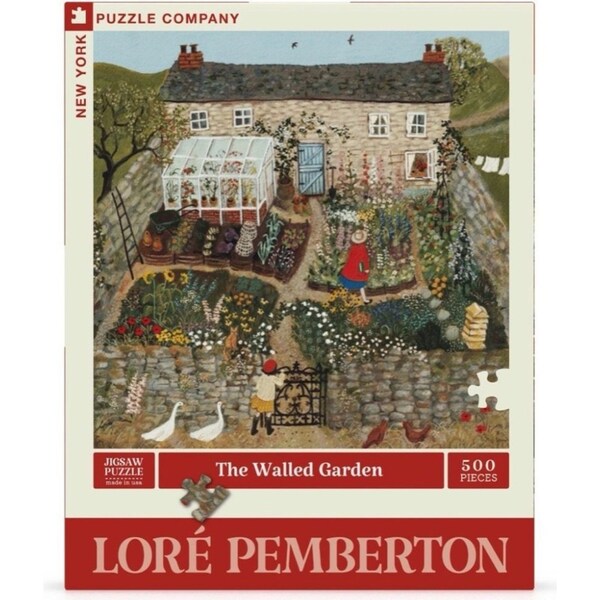 500pc New York Puzzle Co Lor?? Pemberton Puzzle 67.5cm The Walled Garden 10+
