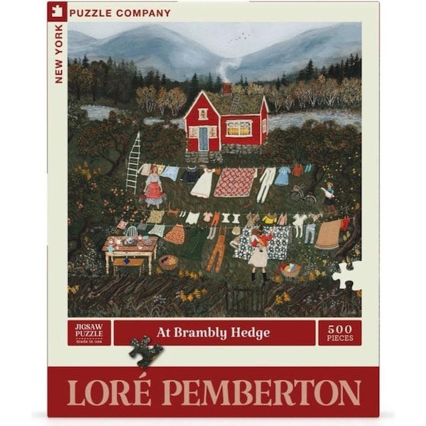 500pc New York Puzzle Co Lor?? Pemberton Puzzle 67.5cm At Brambly Hedge 10+